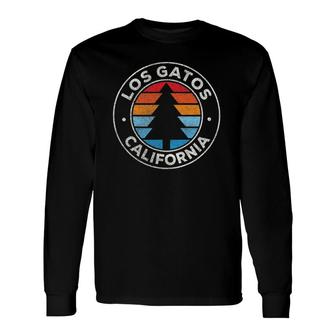 Los Gatos California Ca Vintage Graphic Retro 70S Long Sleeve T-Shirt T-Shirt | Mazezy