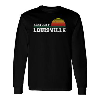 Louisville Kentucky Distressed Ky Souvenir Long Sleeve T-Shirt T-Shirt | Mazezy