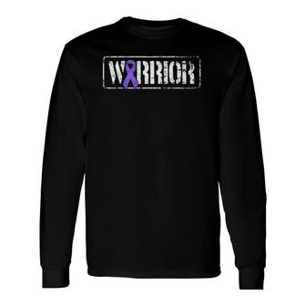 Lupus Warrior Purple Military Style Awareness Ribbon Long Sleeve T-Shirt - Seseable