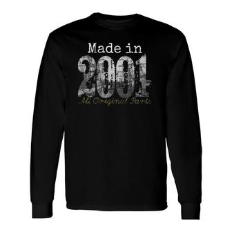 Made In 2001 Tee 20 Years Old 2001 20Th Birthday Long Sleeve T-Shirt - Seseable