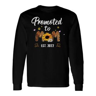 Mama For Women Girl Leopard Sunflower Long Sleeve T-Shirt - Seseable