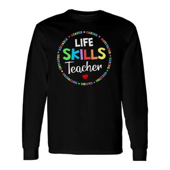 Matching Life Skills Teacher Squad Special Ed Sped Team Crew Long Sleeve T-Shirt T-Shirt | Mazezy