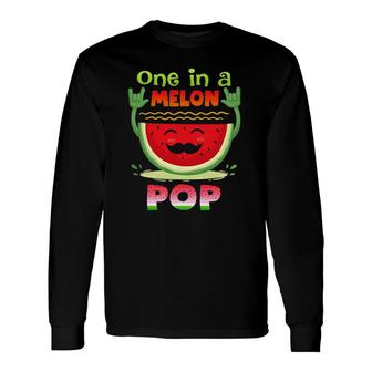 One In A Melon Pop Watermelon Long Sleeve T-Shirt | Mazezy