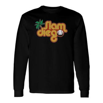 Palm Tree San Diego Baseball Grand Slam Long Sleeve T-Shirt T-Shirt | Mazezy