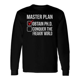 Phd Doctorate Graduation For Him Her Psychology Long Sleeve T-Shirt - Seseable