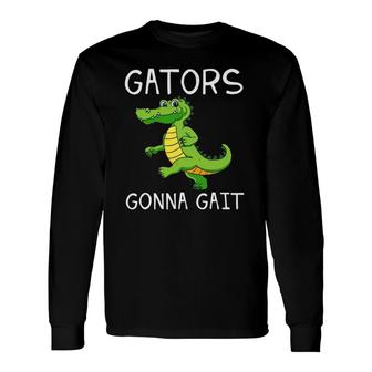 Physical Therapy Physiotherapy Therapist Alligator Gait Long Sleeve T-Shirt - Thegiftio UK