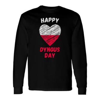 Polish Heart Happy Dyngus Day Polska Poland 2022 Long Sleeve T-Shirt - Seseable