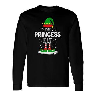 The Princess Elf Christmas Matching Costume Pjs Long Sleeve T-Shirt - Seseable