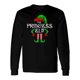 The Princess Elf Cute Christmas Matching Costume Pjs Long Sleeve T-Shirt - Seseable