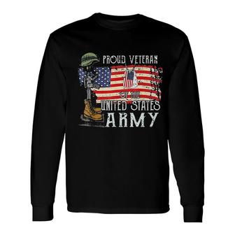 Proud Veteran Of The United States Army Memorial Day Long Sleeve T-Shirt - Seseable