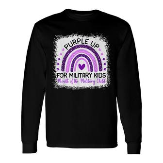 Purple Up For Military Cool Month Of The Military Child Long Sleeve T-Shirt - Seseable