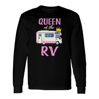 Queen Of The Rv Queen Of The Camper Long Sleeve T-Shirt - Thegiftio UK