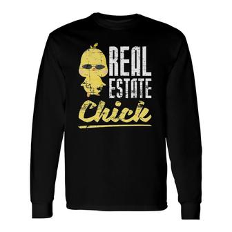 Realtor Chick Real Estate Agent Women Real Estate Long Sleeve T-Shirt - Seseable