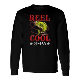 Reel Cool G-Pa Fishing Lover Fathers Day Long Sleeve T-Shirt - Seseable
