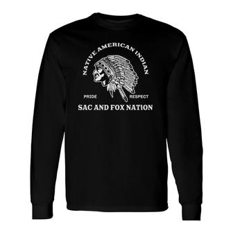 Sac And Fox Nation Native American Inspired Long Sleeve T-Shirt T-Shirt | Mazezy AU