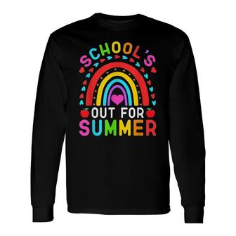 Schools Out For Summer Happy Last Day Of School Teacher Kid Long Sleeve T-Shirt - Seseable