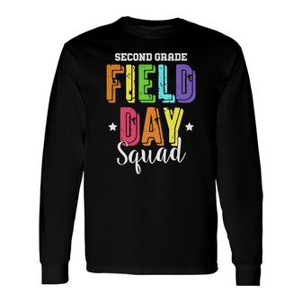 Second Grade Field Day Squad Boys Girls Students Long Sleeve T-Shirt - Seseable