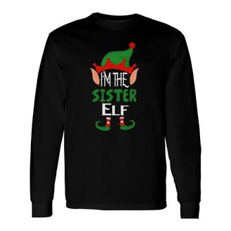 Sister Elf Costume Matching Group Christmas Pjs Long Sleeve T-Shirt - Seseable