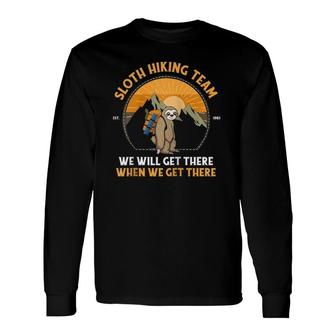 Sloth Hiking Sloth Hiking Team Raglan Baseball Tee Long Sleeve T-Shirt T-Shirt | Mazezy