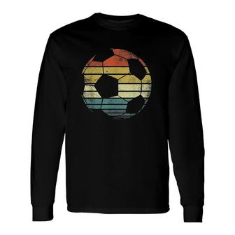 Soccer Player Ball Vintage Style Coach Long Sleeve T-Shirt - Monsterry