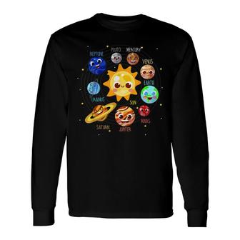 Solar System Planet Space Pluto Future Astronaut 2022 Long Sleeve T-Shirt - Seseable
