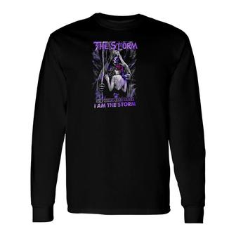 I Am The Storm Grim Reaper Long Sleeve T-Shirt T-Shirt | Mazezy