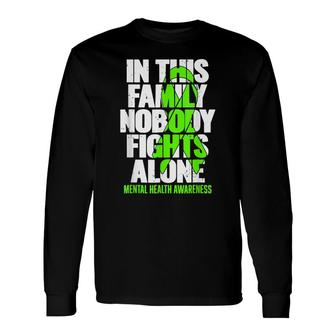Mental Health Awareness In This Nobody Fight Alone Long Sleeve T-Shirt - Seseable