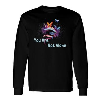 Mental Health Awareness Semicolon Suicide Survivor Long Sleeve T-Shirt - Seseable