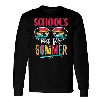 Teacher End Of Year Schools Out For Summer Last Day Long Sleeve T-Shirt - Seseable
