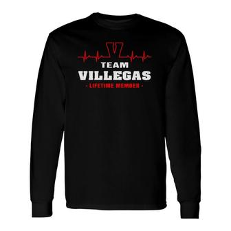 Team Villegas Lifetime Member Proud Surname Villegas Long Sleeve T-Shirt - Seseable