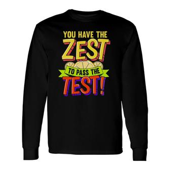 Test Day Cute Testing S For Teachers Long Sleeve T-Shirt T-Shirt | Mazezy