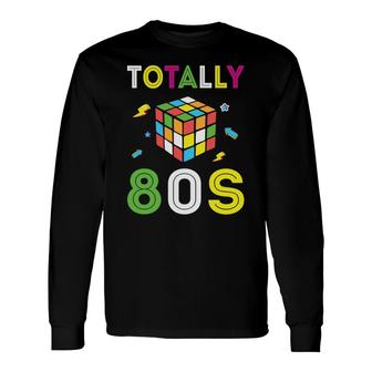 Totally 80S Rubik Graphic 80S 90S Styles Long Sleeve T-Shirt - Seseable