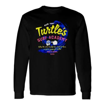Turtles Surf Academy Estd 1987 Ver2 Long Sleeve T-Shirt T-Shirt | Mazezy