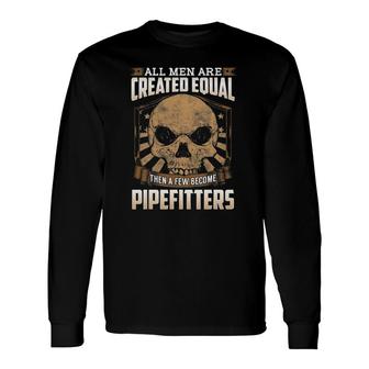 Union Pipefitters Plumbing American Proud Laborer Long Sleeve T-Shirt - Thegiftio UK