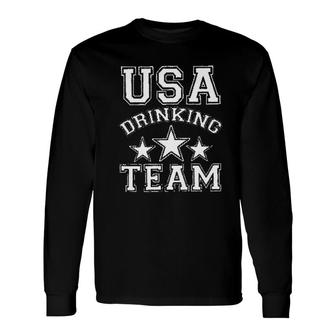 USA Drinking Team Stars Enjoyable 2022 Long Sleeve T-Shirt - Seseable
