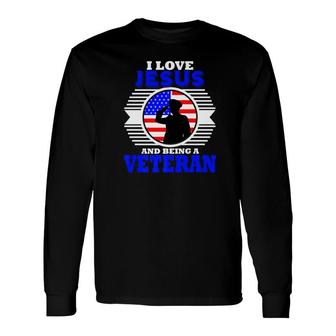 Veteran Christian Military Jesus Dad Husband Long Sleeve T-Shirt - Monsterry