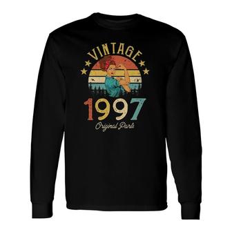 Vintage 1997 Made In 1997 25Th Birthday Women 25 Years Old Long Sleeve T-Shirt - Seseable