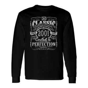 Vintage 2001 Limited Edition 20 Years Old 20Th Birthday Long Sleeve T-Shirt - Seseable