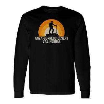 Vintage Anza Borrego Desert California Hiking Long Sleeve T-Shirt T-Shirt | Mazezy