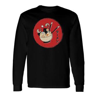 Vintage Japan Ramen Japanese Style Long Sleeve T-Shirt - Thegiftio