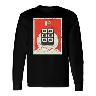Vintage Japanese Sushi Food Lover Long Sleeve T-Shirt - Thegiftio