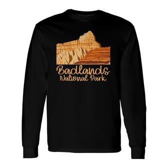 Vintage National Park Badlands National Park Long Sleeve T-Shirt - Seseable