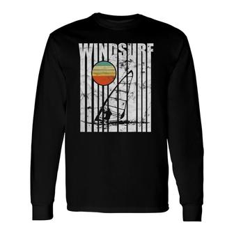 Vintage Windsurf Hobby Vintage Windsurfing Long Sleeve T-Shirt T-Shirt | Mazezy