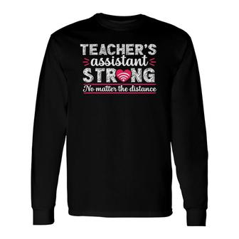Virtual Teacher Assistant Teaching School Appreciation Long Sleeve T-Shirt - Seseable