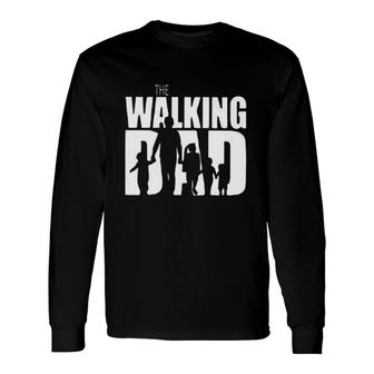 The Walking Dad Print New Letters Long Sleeve T-Shirt - Seseable