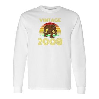 2008 11Th Birthday Vintage Bigfoot 11 Years Old Long Sleeve T-Shirt - Monsterry