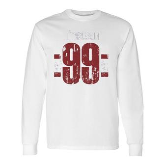 23 Years Old Born In 1999 Vintage Nineteen 99 23Rd Birthday Long Sleeve T-Shirt - Seseable
