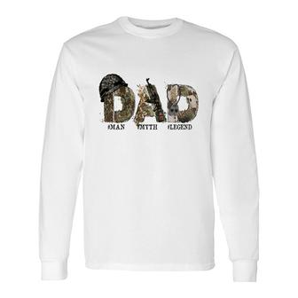 Amazing Dad Man Myth Legend Hero Dad Long Sleeve T-Shirt - Seseable