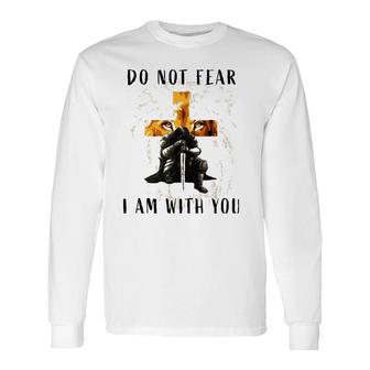 Christian Bible Verse Lion Faith Fear Religious Long Sleeve T-Shirt T-Shirt | Mazezy