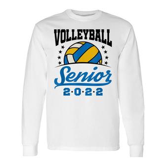 Class Of 2022 Volleyball Senior Graduation Grad Graduate Long Sleeve T-Shirt - Seseable